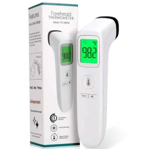لا اللمس ثرمومتر يوضع على الجبين عدم الاتصال . No Touch Forehead Thermometer Non-Contact Infrared