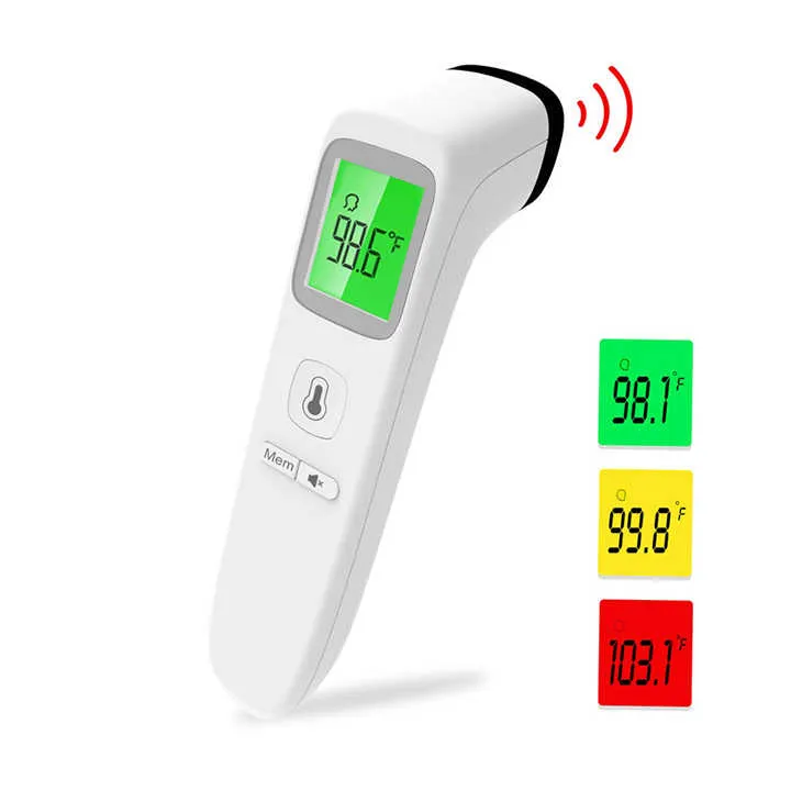 لا اللمس ثرمومتر يوضع على الجبين عدم الاتصال . No Touch Forehead Thermometer Non-Contact Infrared