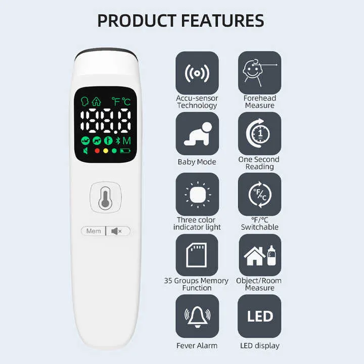 جهاز قياس درجة الحرارة, جهاز قياس درجة الحرارة . Thermometer, Non-contact Thermometer, Digital,