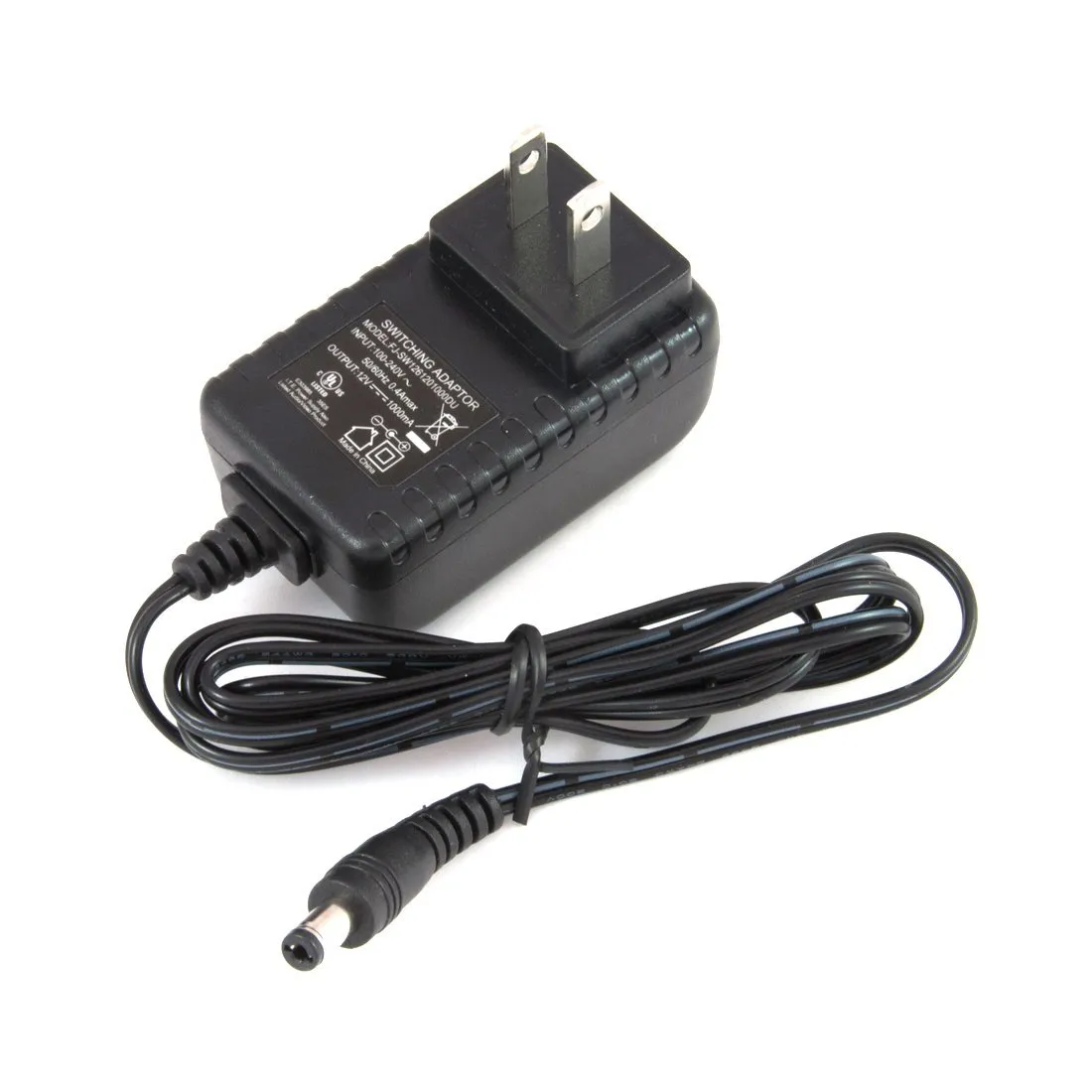 12V DC Power Supply - 1000mA, UL & cUL Listed, 60Hz