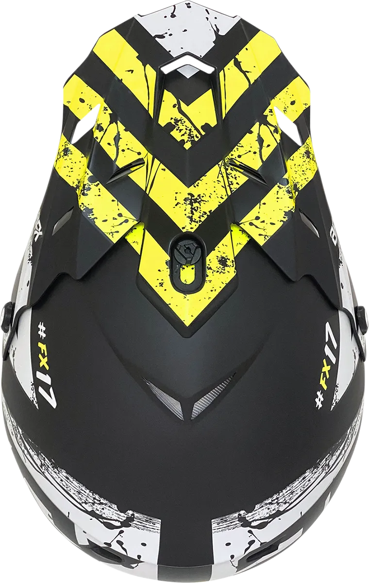 AFX FX-17 Helmet - Attack - Matte Black/Hi-Vis Yellow - XL 0110-7176
