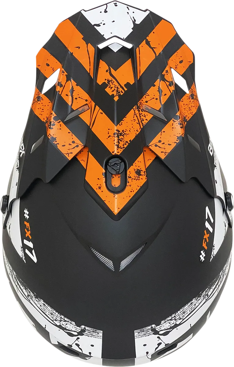 AFX FX-17 Helmet - Attack - Matte Black/Orange - 2XL 0110-7159