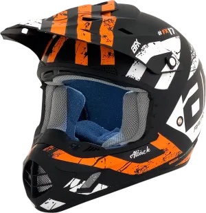 AFX FX-17 Helmet - Attack - Matte Black/Orange - 2XL 0110-7159