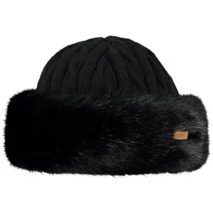 BARTS Faux Fur Cable Band Hat Black