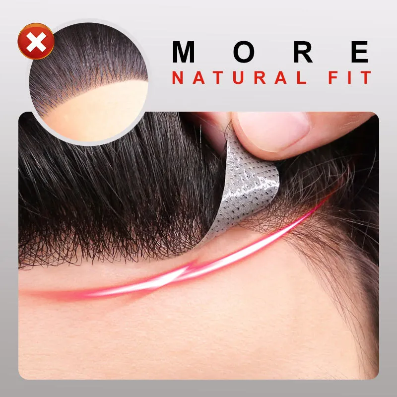 Best Seller 40%OFF Easy and Stylish For Successful Businessmen Men's Forehead Bangs Wig Patch