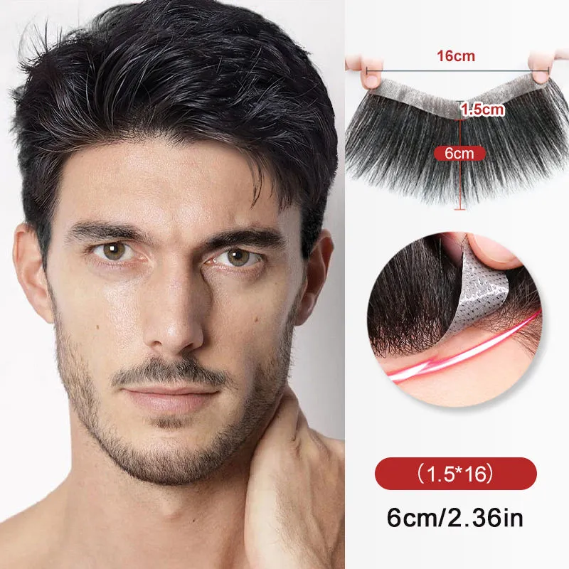 Best Seller 40%OFF Easy and Stylish For Successful Businessmen Men's Forehead Bangs Wig Patch