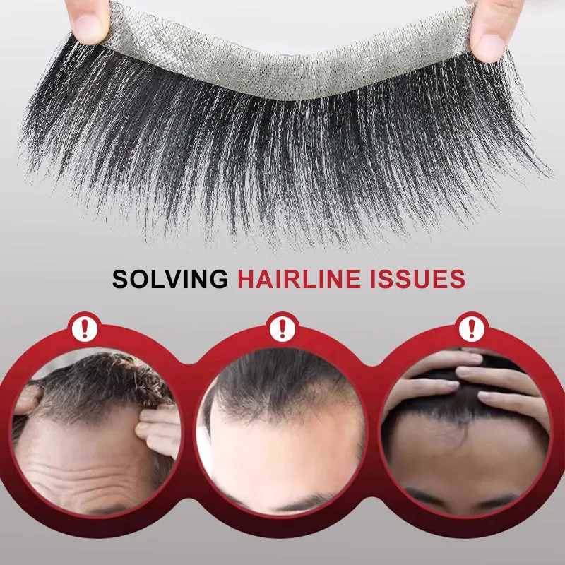 Best Seller 40%OFF Easy and Stylish For Successful Businessmen Men's Forehead Bangs Wig Patch