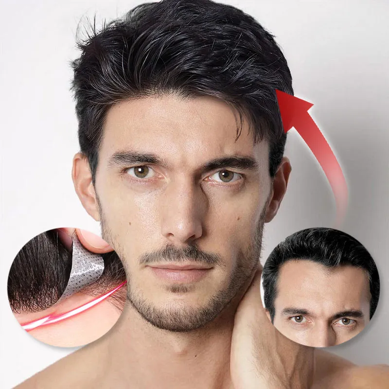 Best Seller 40%OFF Easy and Stylish For Successful Businessmen Men's Forehead Bangs Wig Patch