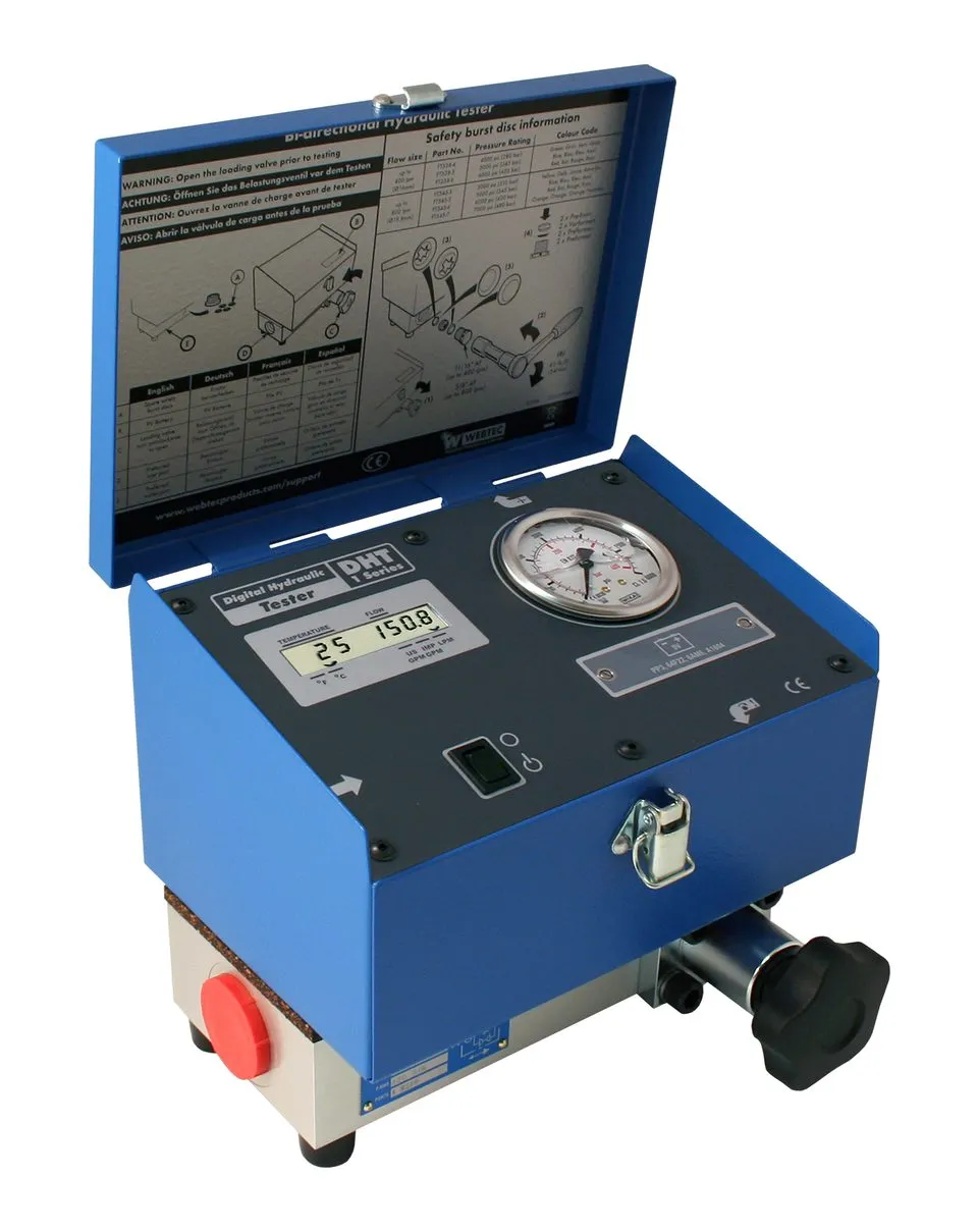 DHT 1 Series Digital Hydraulic Tester, 100 GPM, 6000 PSI, #16 Orber