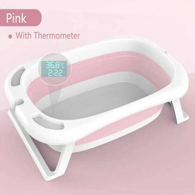Folding Baby Bath Tub Eco-friendly Smart Bath Bucket Large Bidet Kid