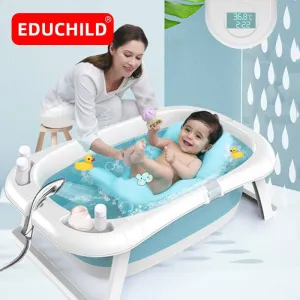 Folding Baby Bath Tub Eco-friendly Smart Bath Bucket Large Bidet Kid