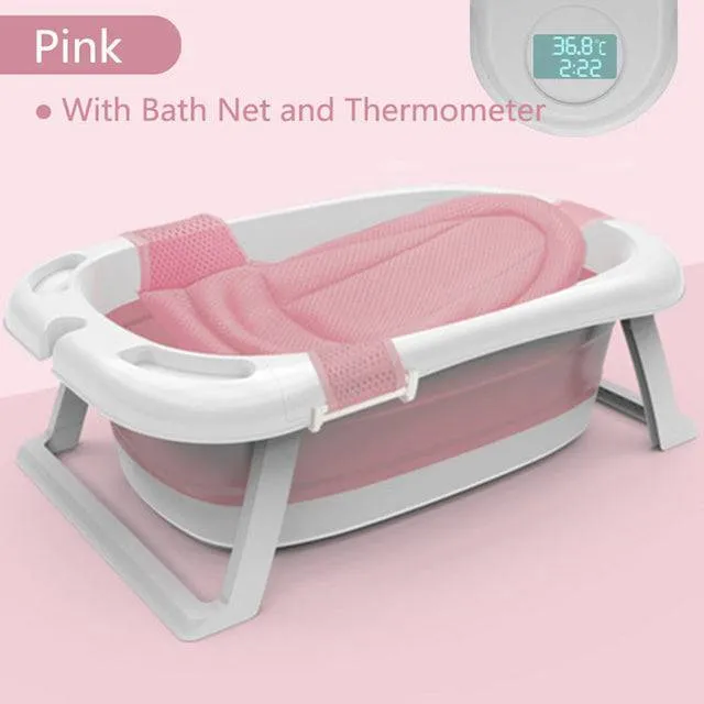 Folding Baby Bath Tub Eco-friendly Smart Bath Bucket Large Bidet Kid