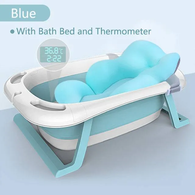Folding Baby Bath Tub Eco-friendly Smart Bath Bucket Large Bidet Kid