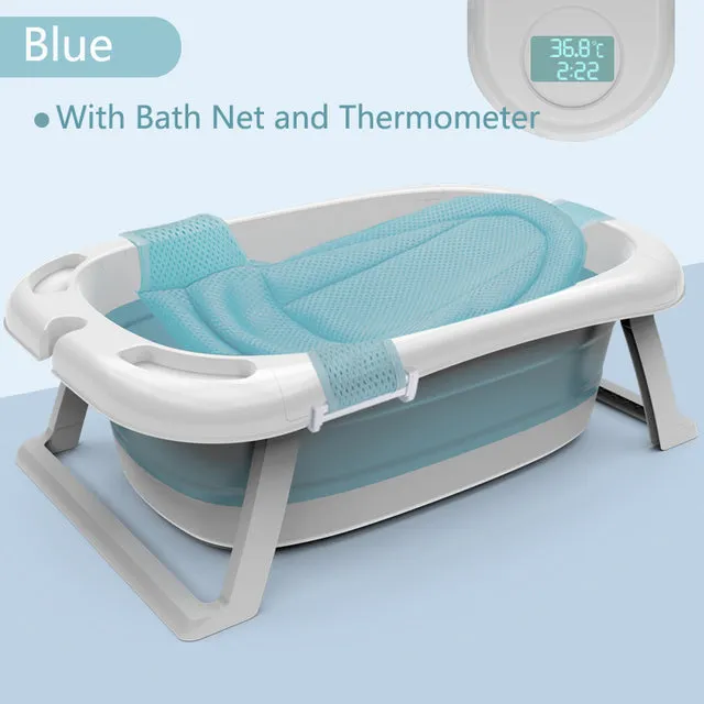 Folding Baby Bath Tub Eco-friendly Smart Bath Bucket Large Bidet Kid