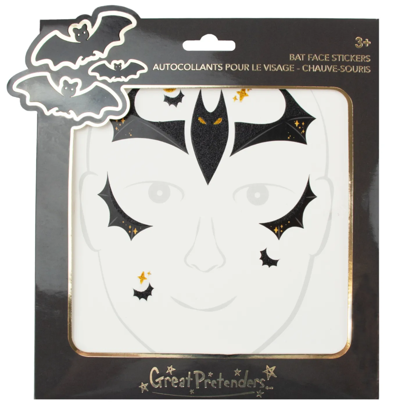 Great Pretenders Bat Face Stickers
