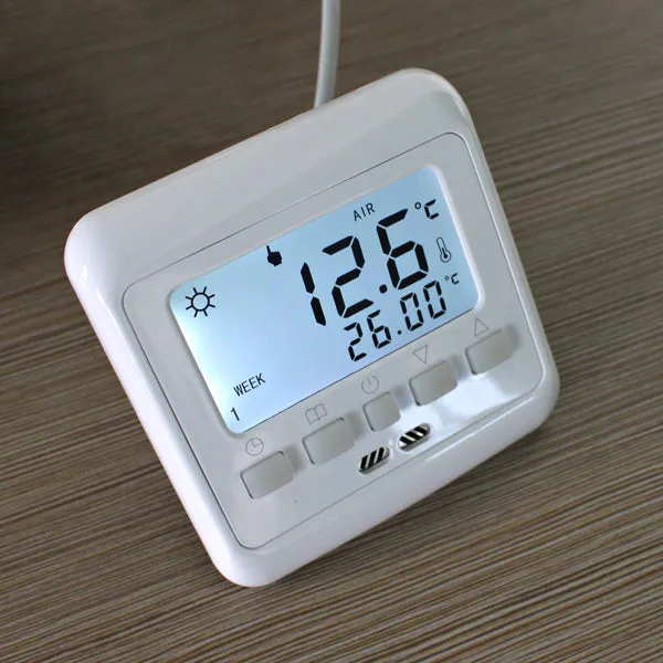 New Digital Thermostat Weekly Programmable 16A Floor Heating Thermostat Room Temperature Controller Thermometer