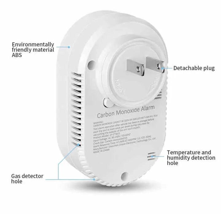 Plug in Carbon Monoxide Detector-كاشف أول أكسيد